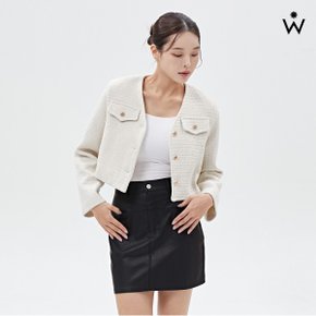 베이직 포켓 원버튼 가죽 숏 스커트  WIACSK006 _P347396062