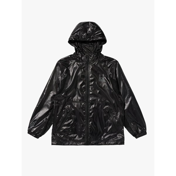 [여주점] GLOSSY HOODED LIGHTWEIGHT JACKET-BK