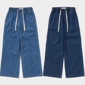 여성 여름 와이드 밴딩 데님팬츠 PJTF2MSM385