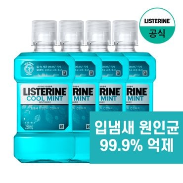 리스테린 쿨민트 250ml x4