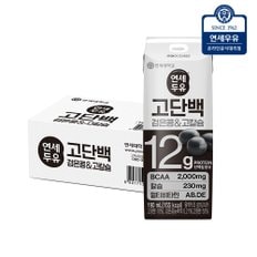 연세우유 연세 고단백 고소한 검은콩 고칼슘 두유 190ml (24팩)