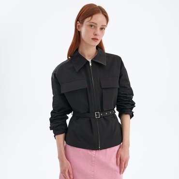 올리브데올리브 벨티드 집업 점퍼 OW4MM303