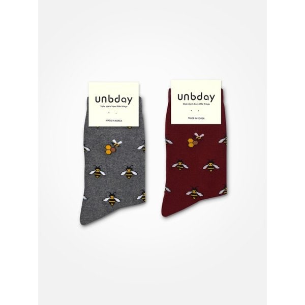 남녀공용 꿀벌 패턴 삭스