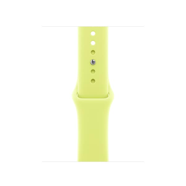 정품 42mm 네온 옐로 스포츠 밴드 - S/M MFGC4FE/A
