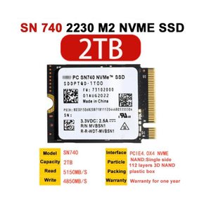 SANEI Impoet WD SN740 2TB SSD PC M.2 2230 30m