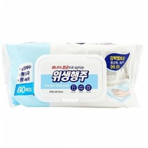 위생행주 무.자극 무세제 물티슈 물티슈걸레 일회용청소포 80매 일회용걸레 일회용밀대 물걸레청소