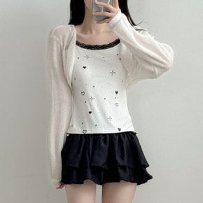 봄여름가을 린넨 볼레로 가디건2color