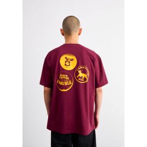 5072441 Carhartt PINS - Print T-shirt malbec/orange stone washed