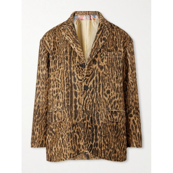 보웬 레오파드 실크 블레이저 46376663162938959