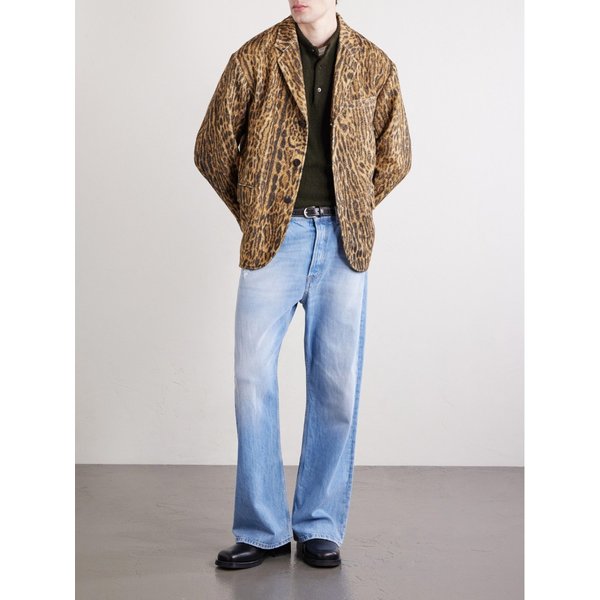 보웬 레오파드 실크 블레이저 46376663162938959