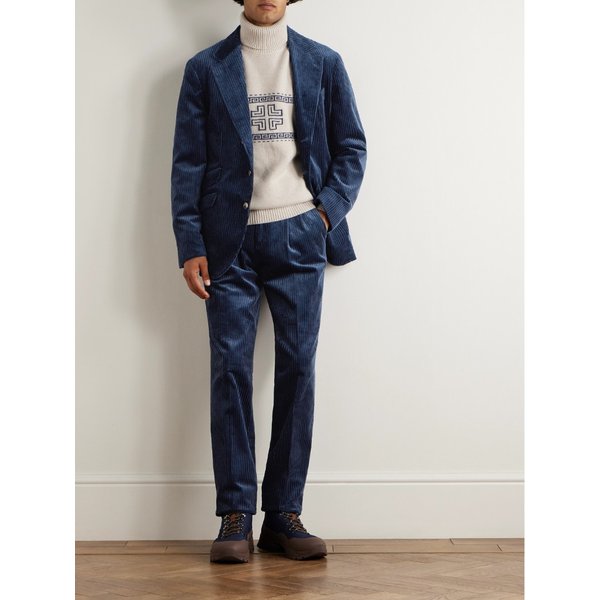 브루넬로쿠치넬리 스트레이트 코튼 코듀로이 수트 팬츠 46376663162902662