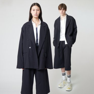애스플래폼 AU51JK06 더블 브레스티드 자켓_네이비