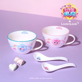 [쓱7클럽] 락앤락 티니핑 도자기 시리얼볼 스푼 포함 사뿐핑