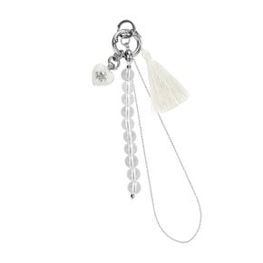 heritage heart keyring-white