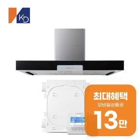 환기청정기 36평형 + 매직 침니 3D 에어후드 (스테인리스) 렌탈 72개월 월 48800원