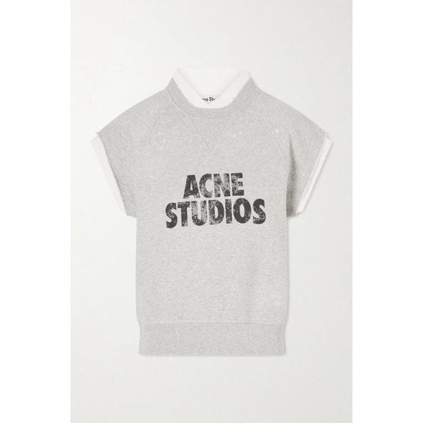 프레이저 코튼 저지 프린트 스웨트셔츠 라이트 그레이 46376663162964144