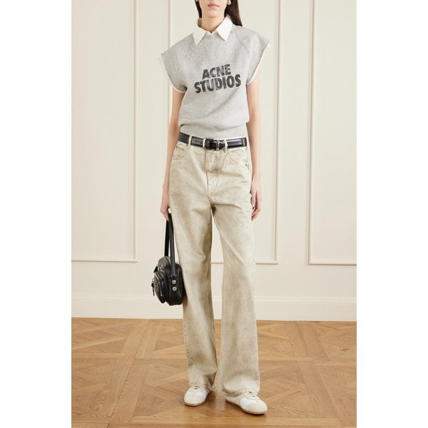 프레이저 코튼 저지 프린트 스웨트셔츠 라이트 그레이 46376663162964144