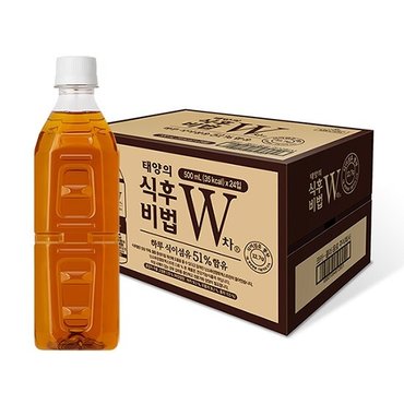 코카콜라 [본사직영] W차 식후비법 무라벨 500PET 24입