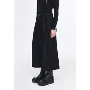 송지오 크로스턱 크롭 와이드 팬츠