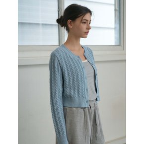 Cable Crop Cardigan (3Colors)