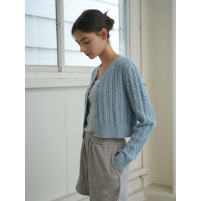 Cable Crop Cardigan (3Colors)