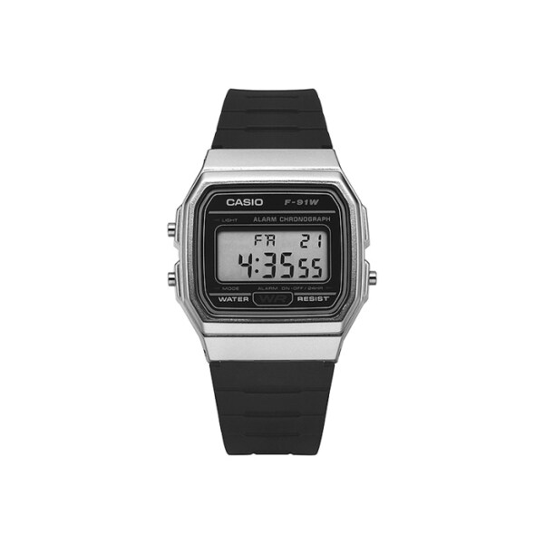 스퀘어 디지털 빈티지 스포츠 군인 공용 우레탄시계 F-91WM-7ADF