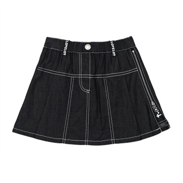 티파니 블랙 해지 주름스커트(T52KCS010)