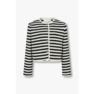 GCUT [지컷24F/W]스트라이프 패턴 부클 자켓(7254310107)