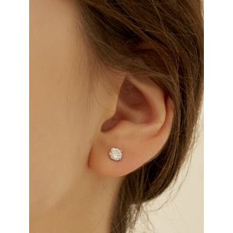 타티아나 [Silver925]Moissanite 0.5Carat Earring_DE0002