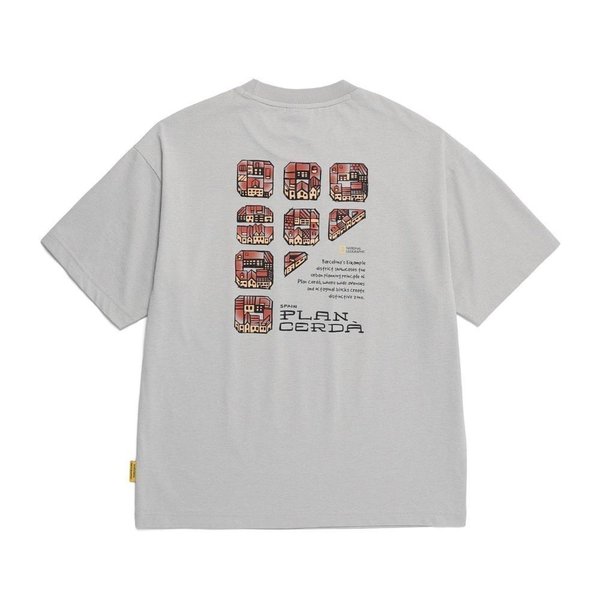 [부산점] N252UTS091 217 내셔널지오그래픽 크로우 소로나 쿨 바르셀로나 세미오버핏 반팔 티셔츠