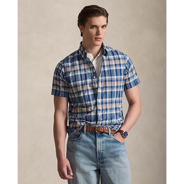 남성 클래식핏 인디고 마드라스 셔츠(MNPOWOV1N820987101)