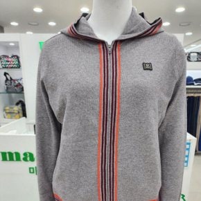 여성 FW 끝 립배색 풀오픈 니트후드 가디건 MNW3SG0115_JK