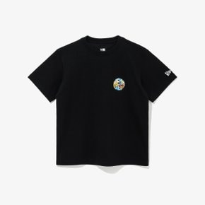 [키즈] 라운드 스케이트보드 티셔츠 블랙 14310210