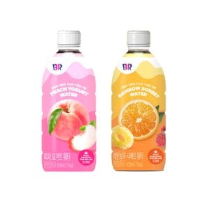 베스킨라빈스 레인보우샤베트워터 피치요거트워터 500ml 각 12입