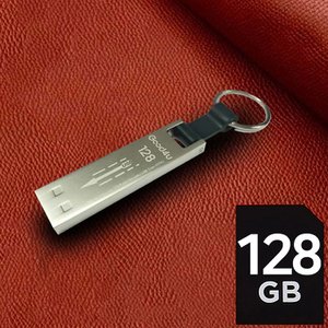  굿포유 GT90 메탈 USB 메모리 128GB 생활방수 키링 열쇠고리 각인