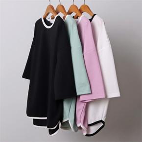 빅사이즈사랑해요 G847L207 라운드넥배색7부티셔츠 IL (S8786232)