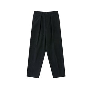 [Easy line] 1Pleats banding chino (Black)