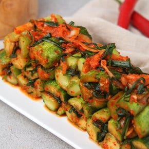 전재료 국내산 당일제조 전라도식 오이소박이 2kg(전통식품인증 /HAPPC인증)당일제조 100% 국산김치
