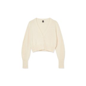 Women Crop Cardigan_Ivory