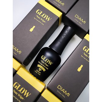 다이아미 다이아몬드 광택-글로우 논와이프 네일 탑젤