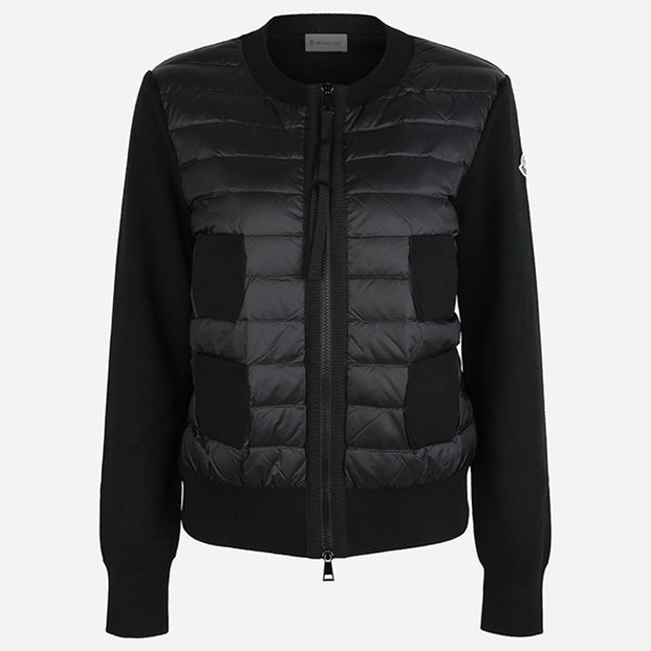 [시흥점] [몽클레어]5F 9B51000 A9018 999 여성 멀티 포켓 패딩 믹스 집업 블랙