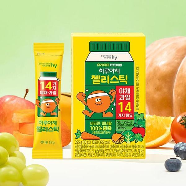 [한국야구르트] 하루야채 젤리스틱 15포 (S46613185)