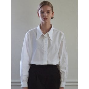 LOVELY BIG COLLAR SHIRTS_WHITE