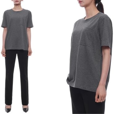 브루넬로쿠치넬리 25SS 여성 모닐리 포켓 디테일 반팔티셔츠 (M0T81HA800 C080 25S)