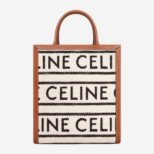 CELINE Vertical Cabas Mini vertical cabas in triomphe canvas  (194372BZK.01BC, 194372BZK.04LU)