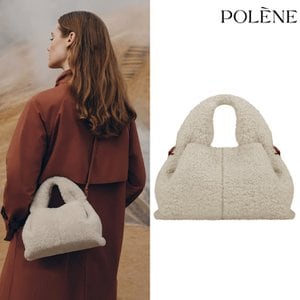  POLENE 폴렌느 누메로 토트백 넘버나인 미니백 ECRU SHEARLING