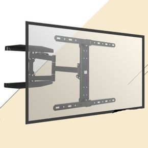 TV 모니터 벽걸이 거치대 기울기 좌우회전 45kg