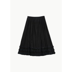 몰리고다드 24PF MOLLY GODDARD OLIVE SKIRT IN BLACK