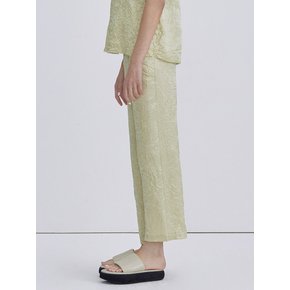 Wrinkle Glossy Pants_Light Green