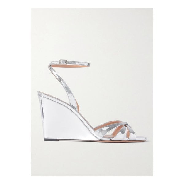 타티 85 메탈릭 가죽 웨지 샌들 1647597350200313